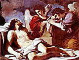 Angels Weeping over the Dead Christ by Guercino