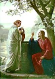 Jesus and the Samaritan Woman by Danish artist Carl Bloch