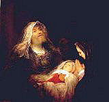 Simeon and Anna Praise the Infant Jesus by Arent de Gelder