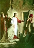 The Raising of Lazarus by Danish artist Carl Bloch