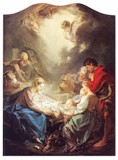 Adoration of the Shepherds by Boucher